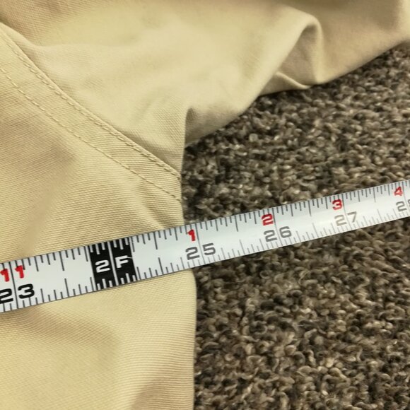 VTG LL Bean Jacket Canvas Chore Barn Corduroy Collar Flannel Lined Mens Large - Picture 12 of 13